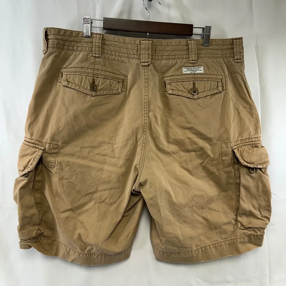 Polo Ralph Lauren Cargo Shorts Mens 40 Tan Classic Polo Chino Multi Pocket